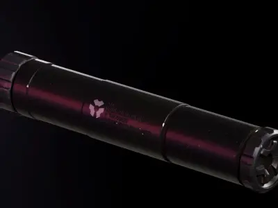 Silencer Ti Rant 9mm Low-poly 3D model