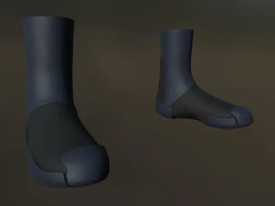Shoe Sci-fi low-poly Low-poly 3D model