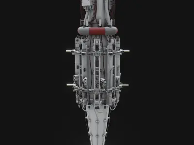 Rotary Bomb Bay Free low-poly 3D model