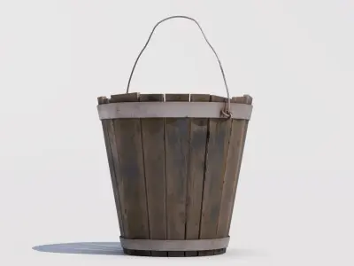 Basket 02 Low-poly 3D model