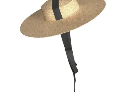 Ribbon Garden Hat 3D model