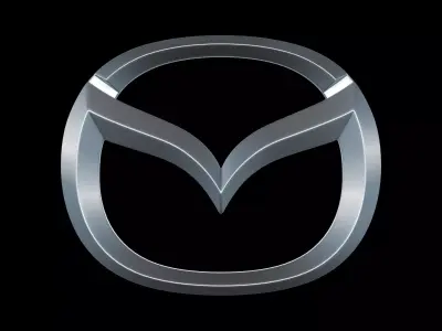 Mazda - Car Logo Emblem Modern Free low-poly 3D model