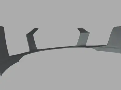 Front Bumper Audi R8 Low-poly 3D model