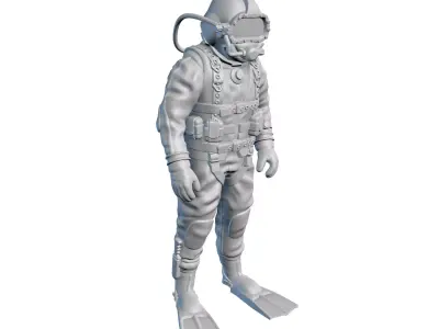 Industrial Diver Pos 02 3D print model