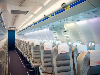 Airplane Cabin Interior Boeing 737 3D model