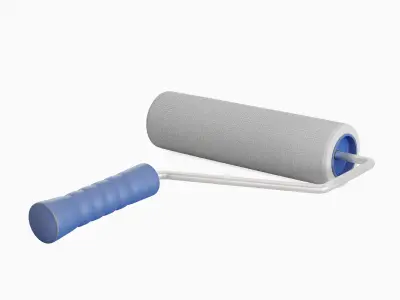 Paint Roller 04  Low-poly 3D model