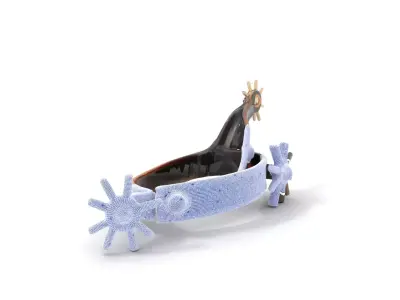 Antique Equestrian Spur model pack Low-poly 3D model