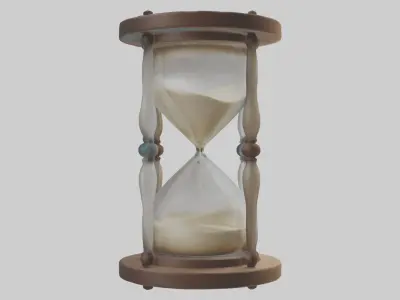 Hourglass Model Low-poly 3D model