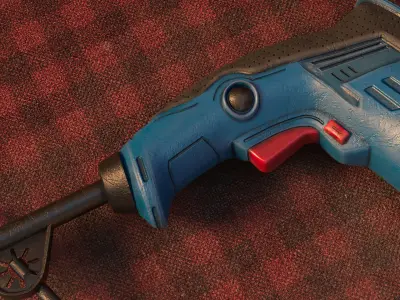 Impact Drill Low-poly 3D model