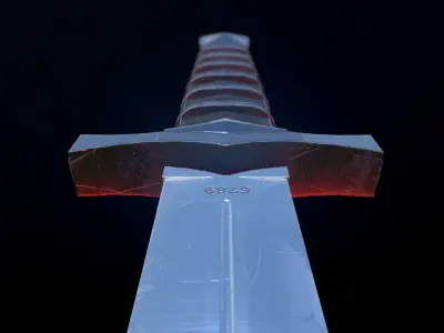 Dagger knife Low-poly 3D model purchase