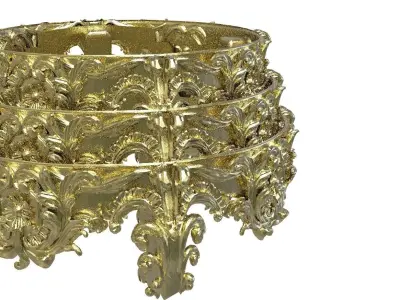 Baroque patterns 3D model