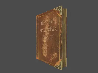 Antique Book Low-poly 3D model