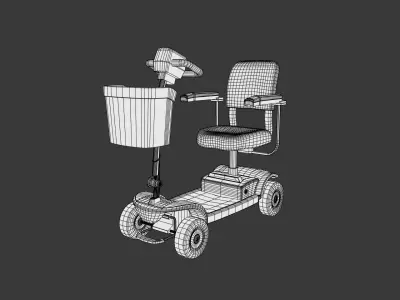 Mobility Scooter - Variant A 3D model