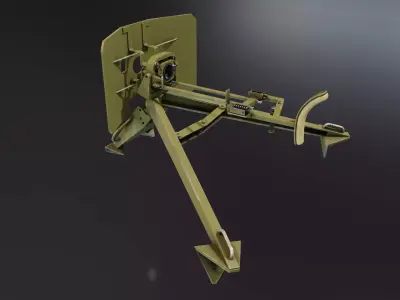 MG151 and MG131 Tripod Stand Low-poly 3D model