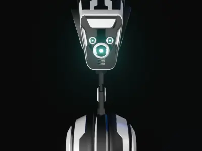 robot futuristic camera 3D model