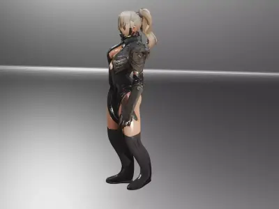 Dark Cyber Queen 3D model