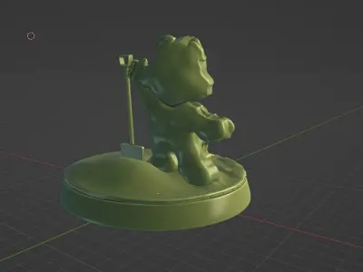 Zombie bear Ready to Print 3D print model 3D print model