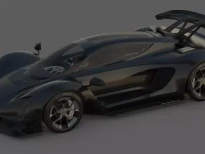 2021 Czinger 21C 3D Model Hypercar Revolution 3D model