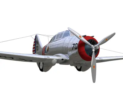Seversky p-35 3D model buy