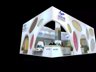 Exhibition - Size - 12X8-3DMAX2009-0019 3D model