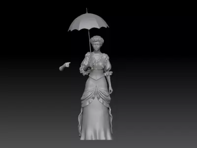 VICTORIAN ERA GIRL 3 3D print model
