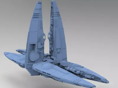 Wraith Interceptor architecture 7 3D model
