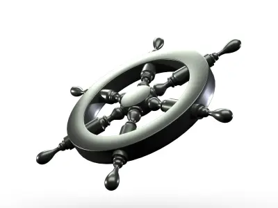 Ships Wheel 3D model