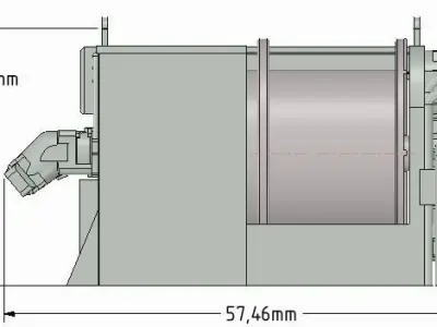 small winch for ROV or other applications 3D print model