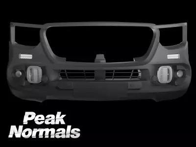 Sprinter Bullbar Low-poly 3D model