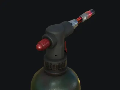   Blazing Fury Blowtorch Low-poly 3D model