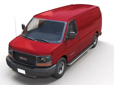 Savana 2500 Low-poly 3D model