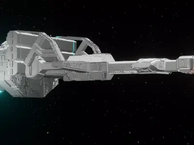 Space Cargo Freighter  Free 3D model