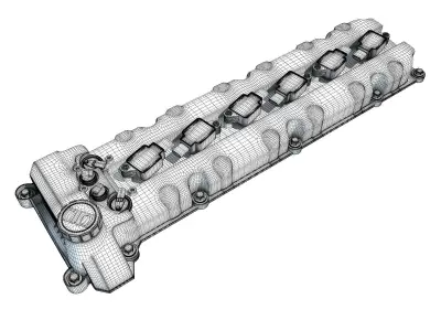 Engine Valve Cover 3D model by 3D-Horse