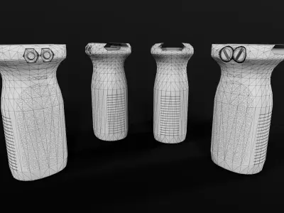 Magpul RVG Rail Vertical Grip Low-poly 3D model