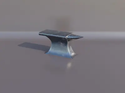 Low Poly Ironsmithing equipment Collection model Low-poly 3D model