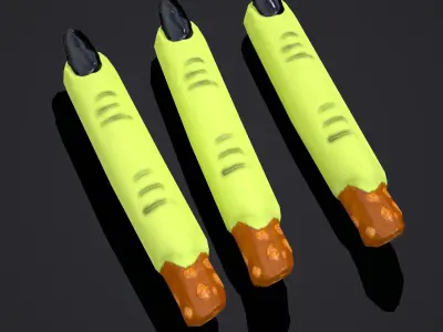 Finger Pretzel  Low-poly 3D model