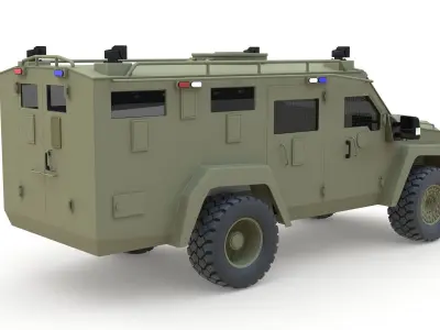 Lenco BearCat G3 2020 Low-poly 3D model