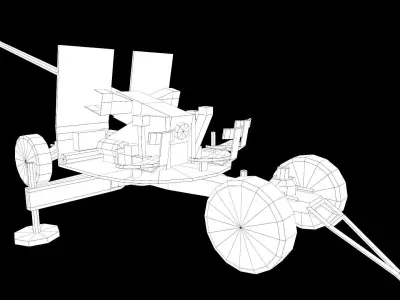 AZP S60 Altillery Military Vehicle Low-poly 3D model