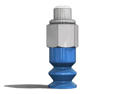 Ventosa Duplo Festo VASB 8 M5 NBR Double Bellows Suction Cup 3D model