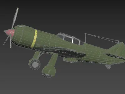 LA-5 FN Low-poly 3D model