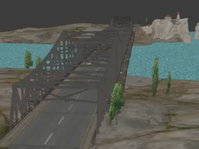 Military Base Bridge pubg 3D model