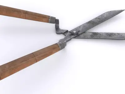 Garden Shears Low-poly 3D model