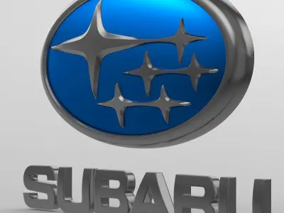 subaru logo 3D model
