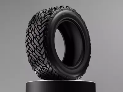 Fuel Gripper MT Offroad Tire 3D Model 3D model