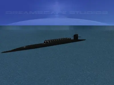 Ohio Class USS Maine SSBN-741 3D model