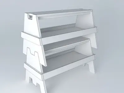 Saw Horses Free 3D model