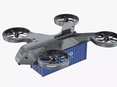 Cargo Drone 3D model