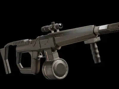 EVER15 Military assault rifle Free 3D model