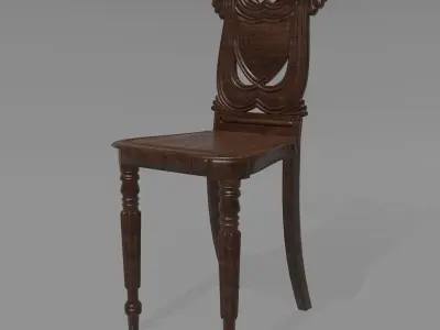 Regency Hall Chair  3D model