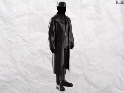 Outfit Military  Marvelous designer Clo3d OBJ mtl FBX ZPRJ 3D model